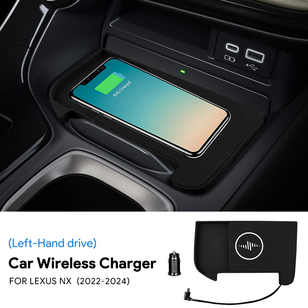 شاحن لاسلكي للسيارة بقوة 15 وا - مراجعة Wireless Car Charger Mount Fast Charging وسعره