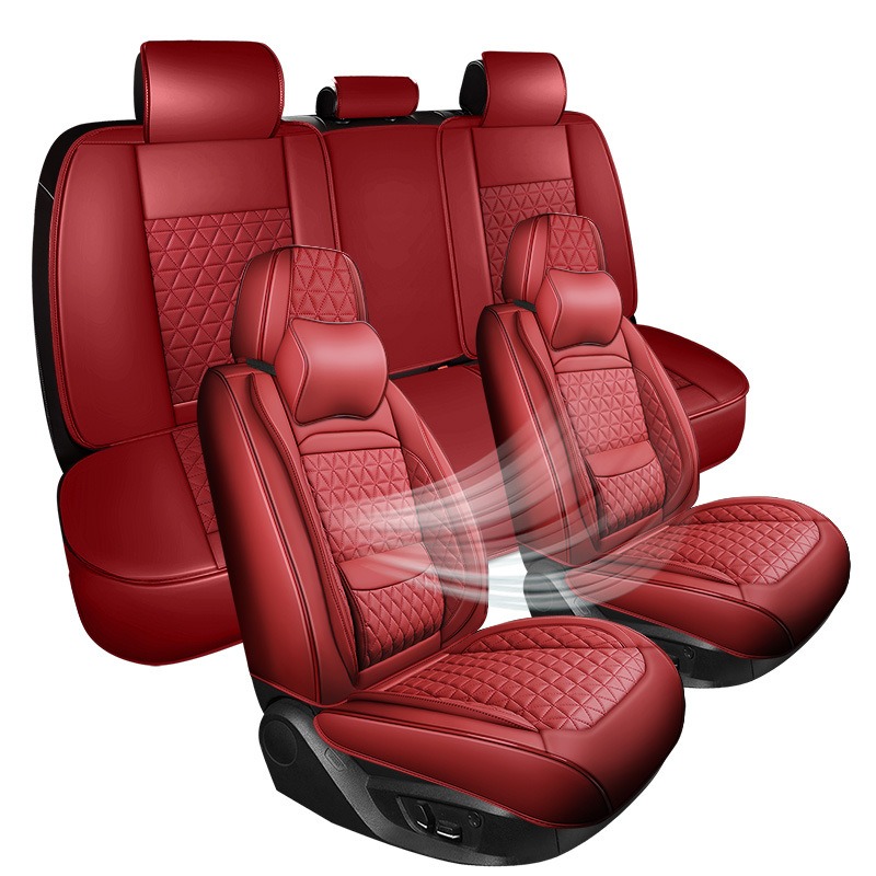 مجموعة كاملة من أغطية مقاعد ال - مراجعة Leather Car Seat Covers Full Set Universal وسعره
