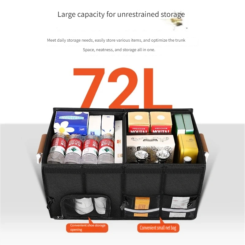 حقيبة تخزين قابلة للطي مقاومة  - مراجعة Car Trunk Organizer Foldable Storage Box وسعره
