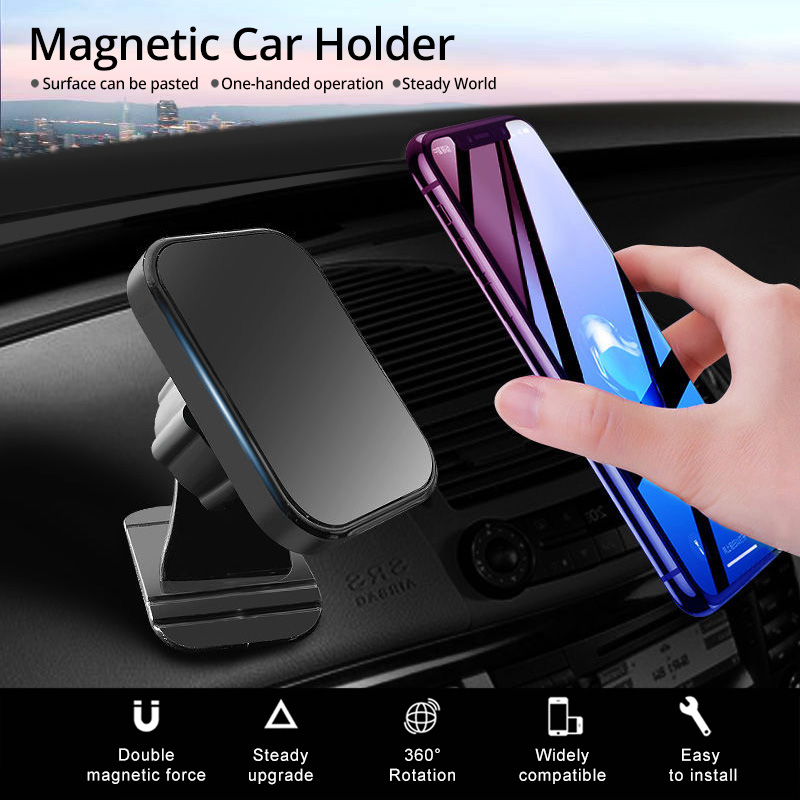 حامل سيارة مغناطيسي لهاتف iPho - مراجعة Magnetic Phone Holder For Car Vent وسعره