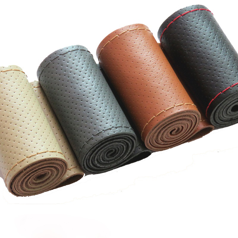 جديد 36 38 40 سنتيمتر جلد طبيع - مراجعة Car Steering Wheel Cover Anti Slip Breathable وسعره