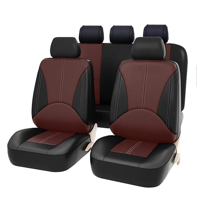 أغطية مقاعد سيارة عالمية من ال - مراجعة Leather Car Seat Covers Full Set Universal وسعره