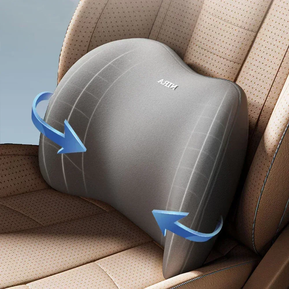 لراحة القيادة، وسادة للرقبة ال - مراجعة Memory Foam Car Neck Pillow Lumbar Support وسعره
